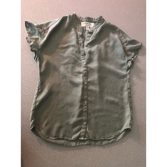 Cloth & Stone | Size: XSmall | Flutter Sleeve button‎ front blouse - Picture 10 of 12